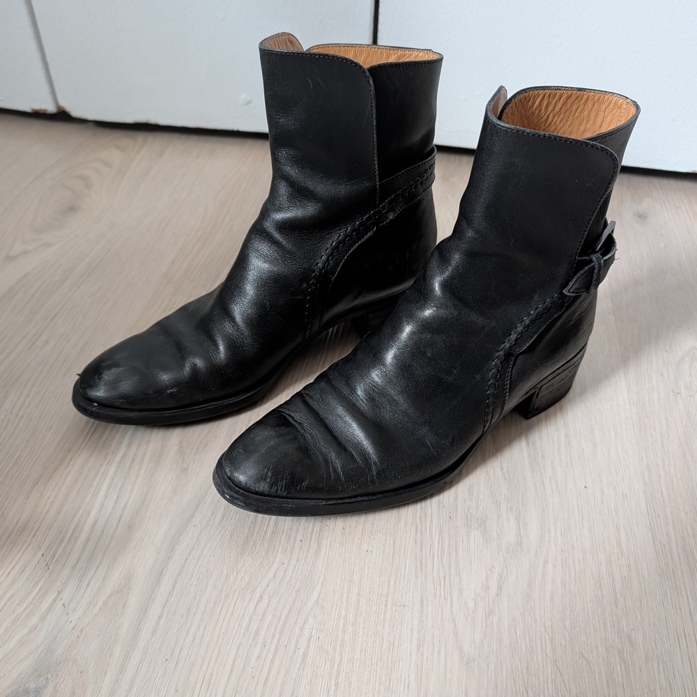 Tod's Black Leather Ankle Boots